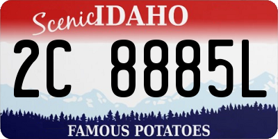ID license plate 2C8885L