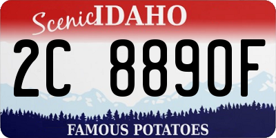ID license plate 2C8890F