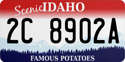 ID license plate 2C8902A