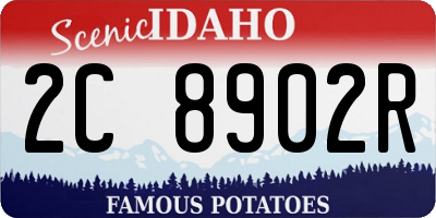 ID license plate 2C8902R
