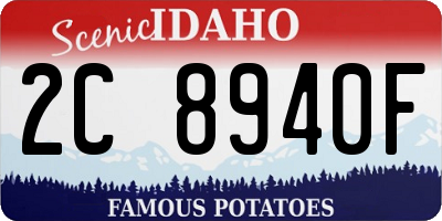 ID license plate 2C8940F