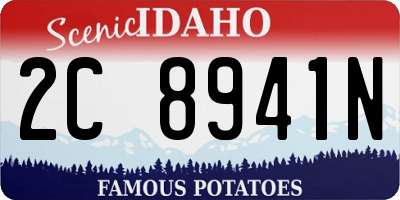 ID license plate 2C8941N