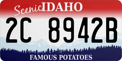 ID license plate 2C8942B