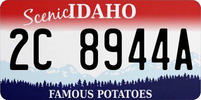 ID license plate 2C8944A