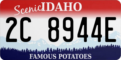 ID license plate 2C8944E