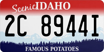 ID license plate 2C8944I