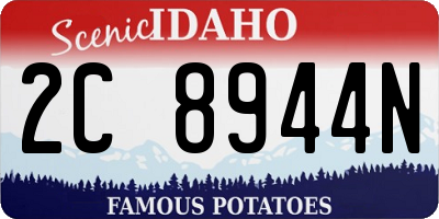 ID license plate 2C8944N