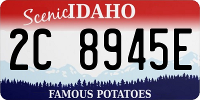 ID license plate 2C8945E