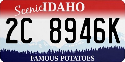 ID license plate 2C8946K