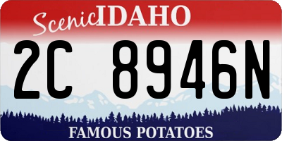 ID license plate 2C8946N