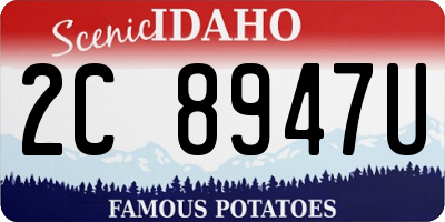 ID license plate 2C8947U
