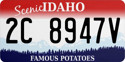 ID license plate 2C8947V