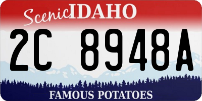 ID license plate 2C8948A
