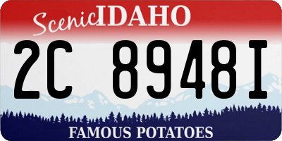 ID license plate 2C8948I