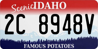 ID license plate 2C8948V