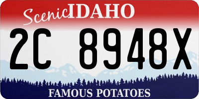 ID license plate 2C8948X