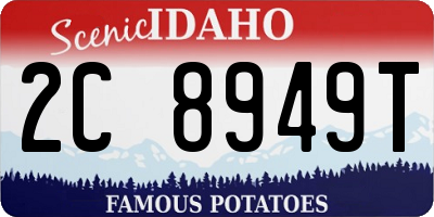 ID license plate 2C8949T