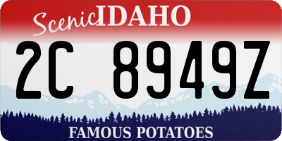ID license plate 2C8949Z