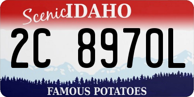 ID license plate 2C8970L