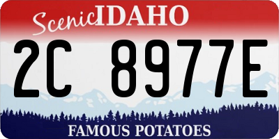 ID license plate 2C8977E