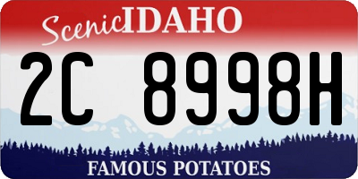 ID license plate 2C8998H