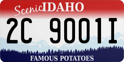 ID license plate 2C9001I