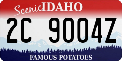 ID license plate 2C9004Z