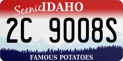 ID license plate 2C9008S