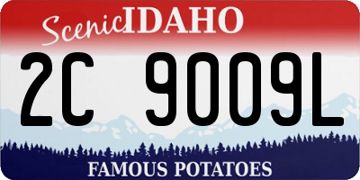 ID license plate 2C9009L