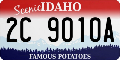 ID license plate 2C9010A