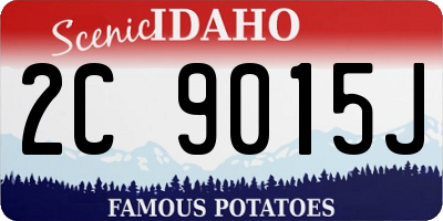 ID license plate 2C9015J