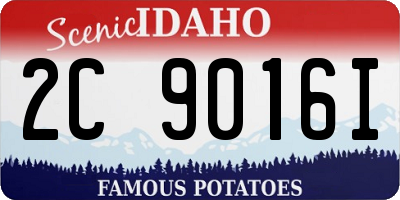 ID license plate 2C9016I
