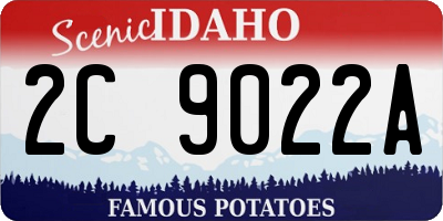ID license plate 2C9022A