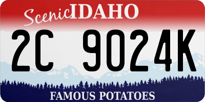 ID license plate 2C9024K