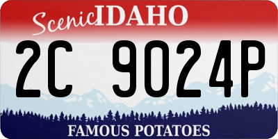 ID license plate 2C9024P