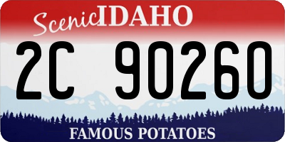 ID license plate 2C9026O