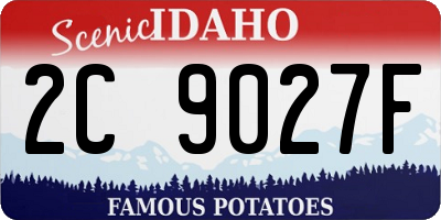 ID license plate 2C9027F