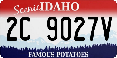 ID license plate 2C9027V
