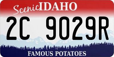 ID license plate 2C9029R