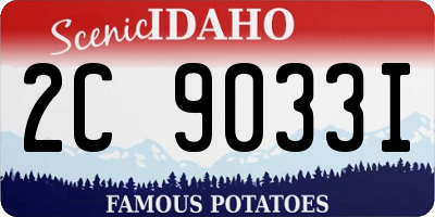 ID license plate 2C9033I