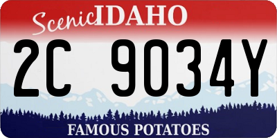 ID license plate 2C9034Y