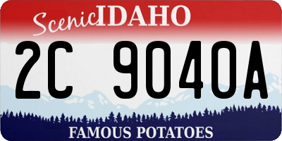 ID license plate 2C9040A
