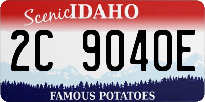 ID license plate 2C9040E