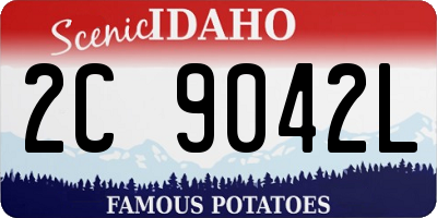 ID license plate 2C9042L