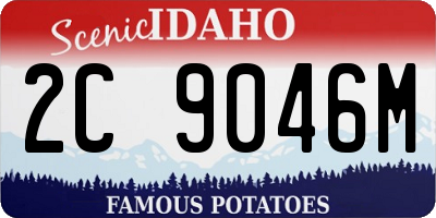 ID license plate 2C9046M