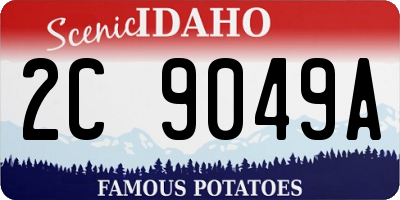 ID license plate 2C9049A