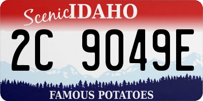 ID license plate 2C9049E