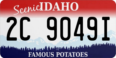 ID license plate 2C9049I