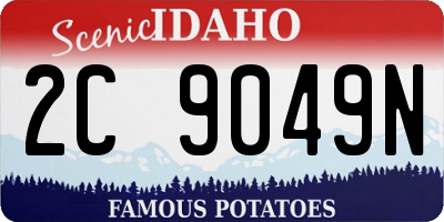ID license plate 2C9049N