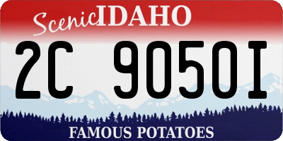 ID license plate 2C9050I